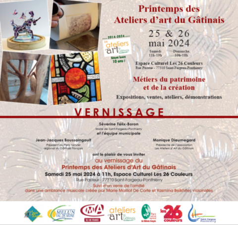 Invitation vernissage "pritemps des Ateliers d'Art" 2024